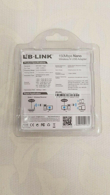 USB Wireless WiFi Adapter Nano 802.11n Network Dongle 150Mbps For PC Laptop - BESTA