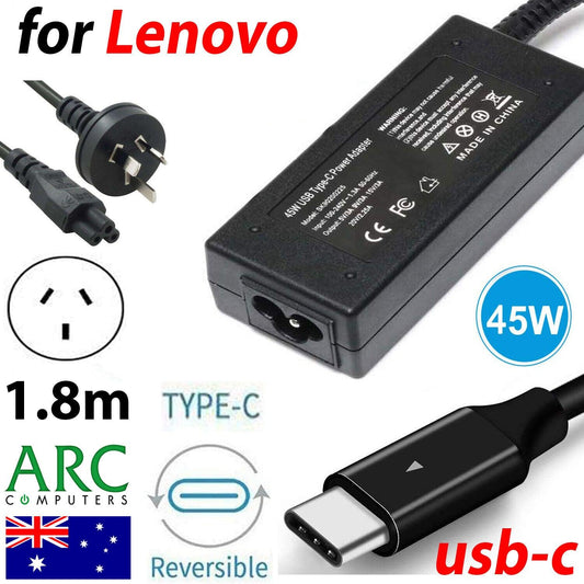 Laptop Charger AC USB C Type C Adapter Lenovo Chromebook 100E Yoga 720-13IKBR - BESTA