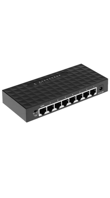 8Port Fast Ethernet Internet Switch VLAN Hub LAN Network Splitter Adapter - BESTA