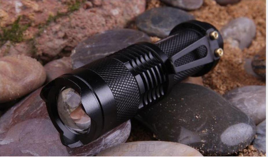 CREE Q5 LED Zoomable Focus Waterproof Flashlight Torch 1200LM w/ free AA battery - BESTA
