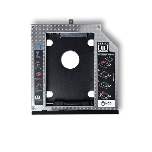 2nd HDD Caddy 9.0mm 9.5mm 12.7mm 2.5" HDD SATA Adapter For Laptop CD/DVD-ROM - BESTA