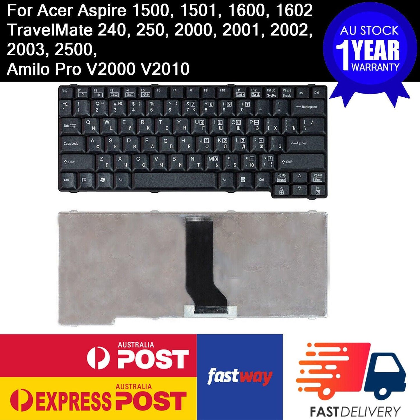 Lapto Keyboard Lenovo Ideapad 3000 F40 F50 Y400 K022402A1 PK13ZHV0100 V022402AS1 - BESTA