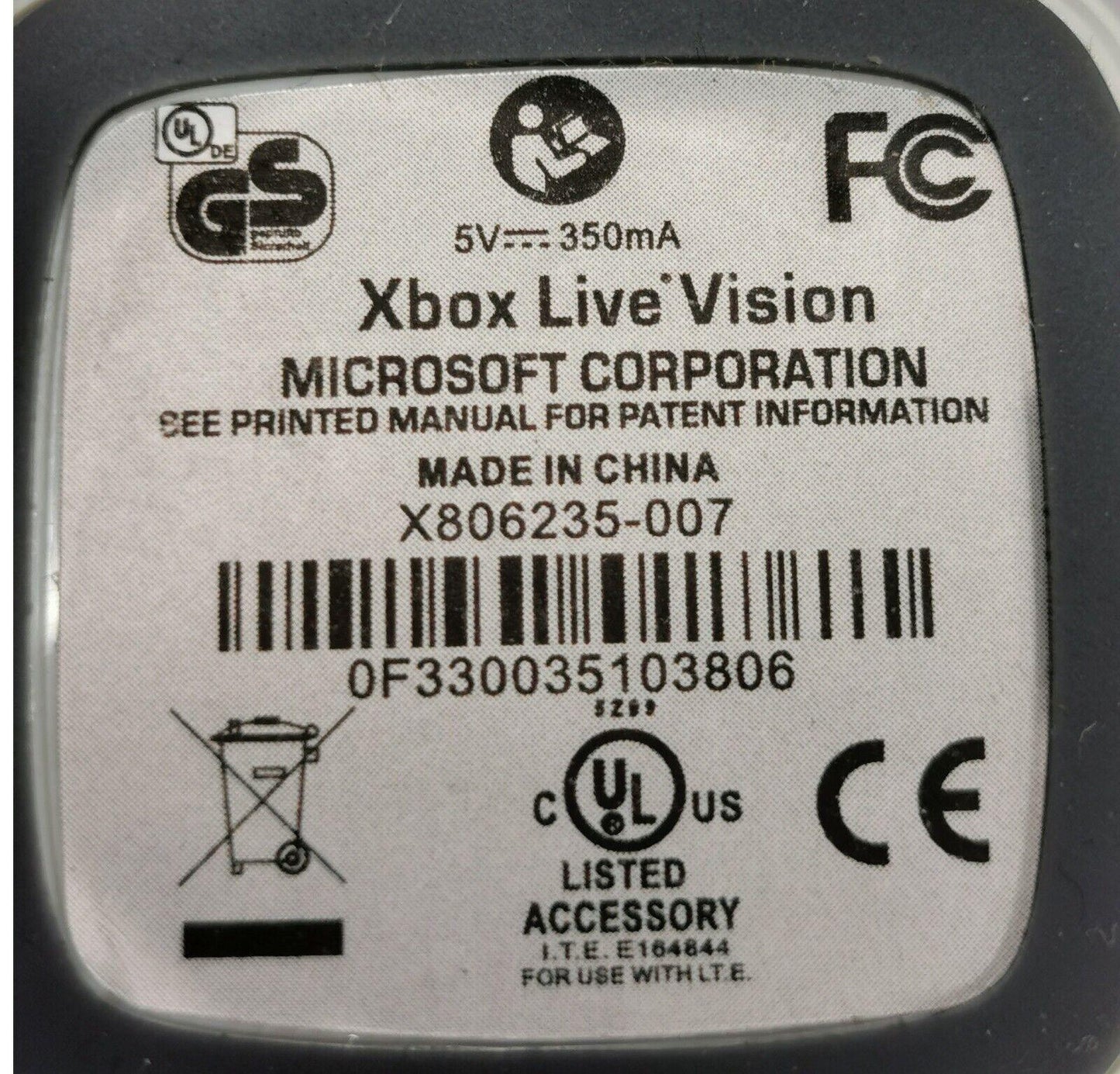 Microsoft Xbox Live Vision USB 2.0 Webcam for PC and Macbook - BESTA