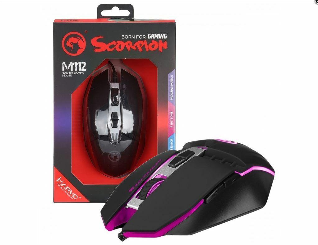4000DPI Wired USB Optical Programmable 7 Button Backlit RGB Gaming Mouse PC - BESTA