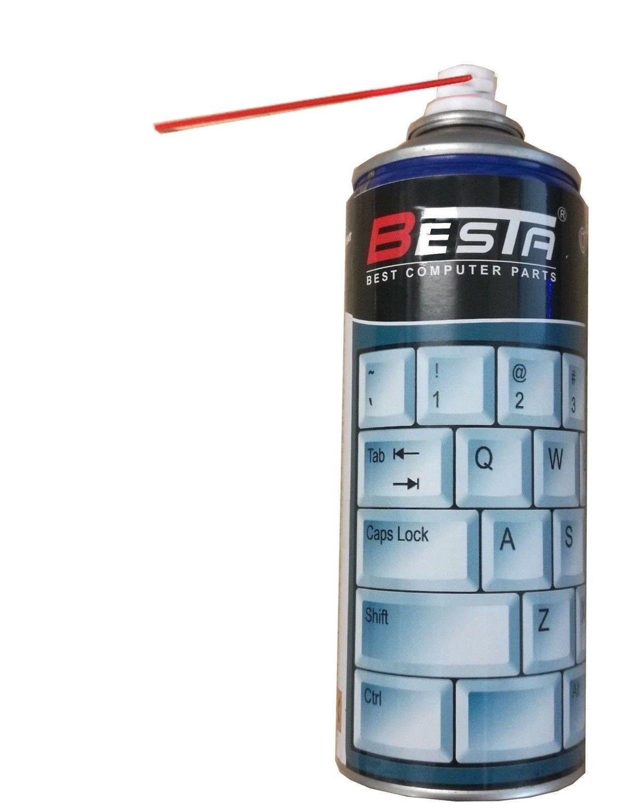 25x 50x 100x Wholesale Compressed Air Duster Can 400ml for Laptop PC Keyboard - BESTA