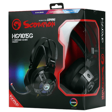 USB RGB LED Gaming Headset Stereo Surround 7.1 PC Computer Headphone Mic HG9015G - BESTA