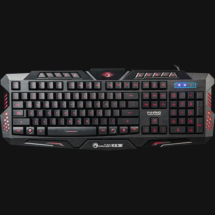 Marvo Scorpion K636 gaming keyboard 1ms response USB wired - BESTA