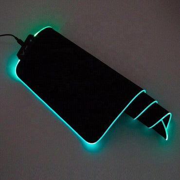 RGB LED Gaming Mousepad with Non-Slip Rubber Base for Laptop Desktop Gaming PC - BESTA