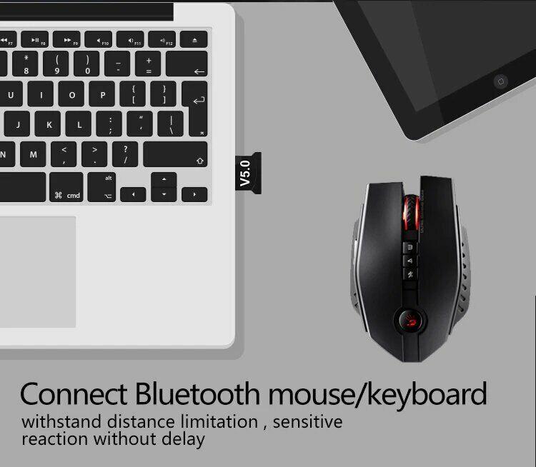 Bluetooth Adapter 5.0 USB Desktop Computer Audio Receiver Dongle NoDriver Needed - BESTA