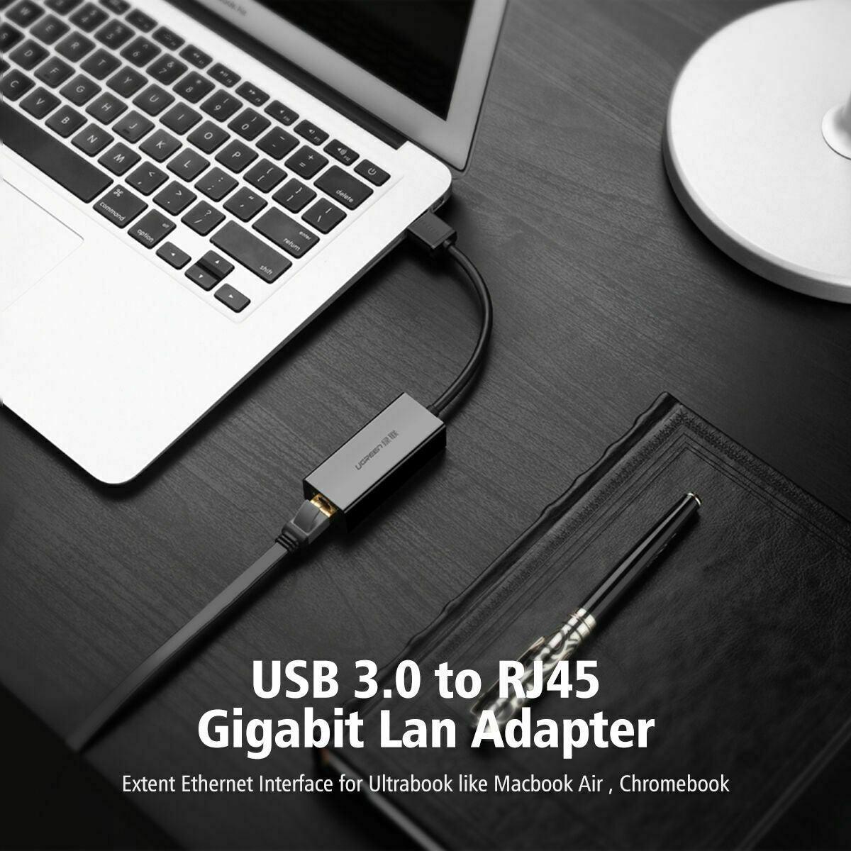 USB 3.0 To RJ45 Ethernet Adapter Lan Card for PC Laptop Mac Niitendo - BESTA