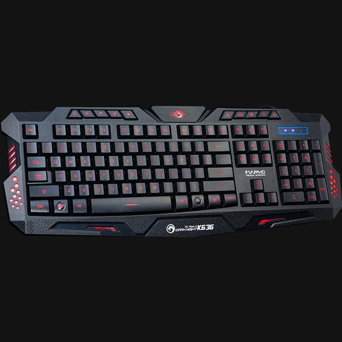 Marvo Scorpion K636 gaming keyboard 1ms response USB wired - BESTA