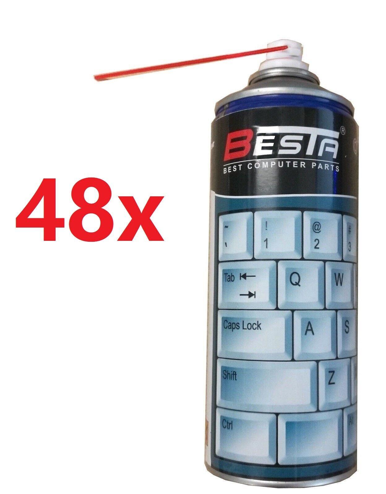25x 50x 100x Wholesale Compressed Air Duster Can 400ml for Laptop PC Keyboard - BESTA