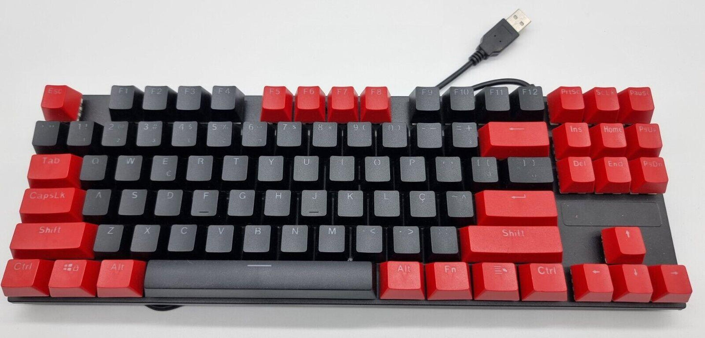 Wired True Mechanical Gaming Keyboard 87 Keys RGB Backlit For PC PS4 - BESTA