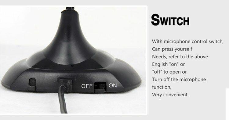 Somic Desktop Microphone 3.5mm Wired Plug and Play Speech Chat for Laptop PC - BESTA