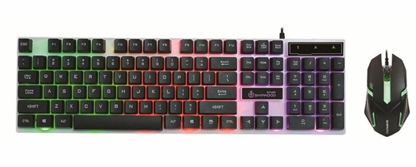 D280 Gaming Keyboard Backlit LED RGB Keycaps Illuminated Keyboard Similar Mechan - BESTA