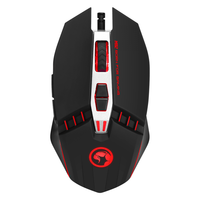 4000dpi Marvo Scorpion M112 RGB Backlit color 7 button programmable Gaming Mouse - BESTA