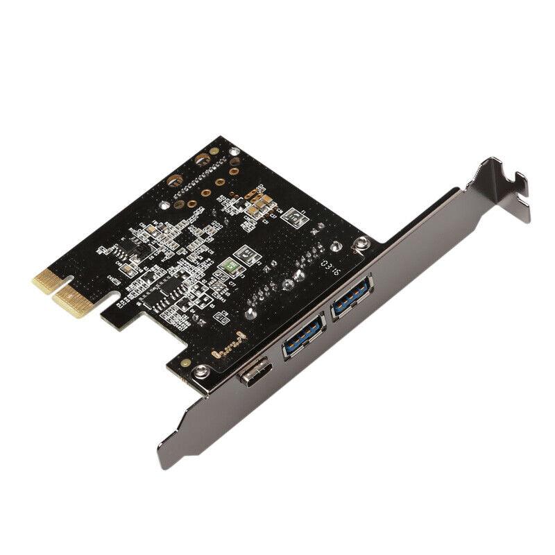 PCIe PCI Express USB 3.0 Type A USB 3.0 Type C USB-C Card Low Profile Bracket - BESTA