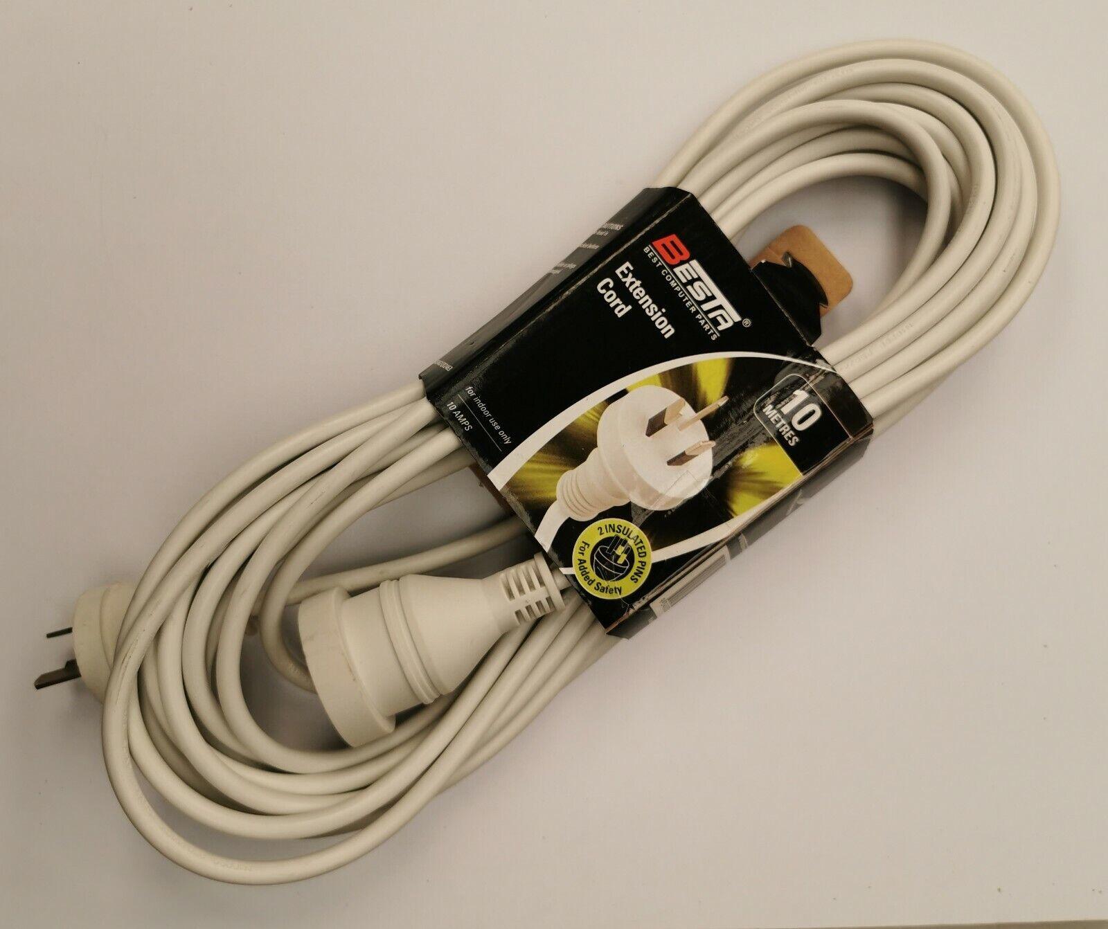 7m 10m Power Extension Cord Lead Cable SAA Approved 10 AMPs load - BESTA