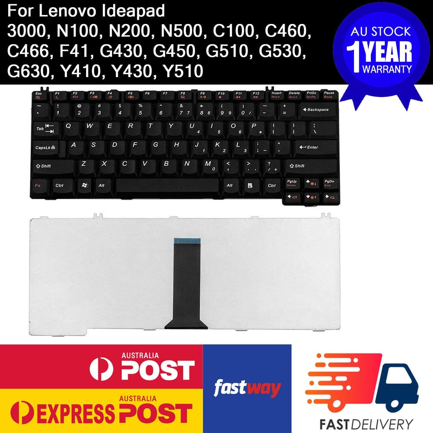 Laptop Keyboard for Lenovo Ideapad N100 N200 G430 G530 Y430 Y410 Y510 G630 G450 - BESTA