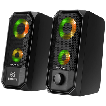 USB Desktop Computer RGB Backlit Speakers for PC Gaming Touch Controls SG-265P - BESTA