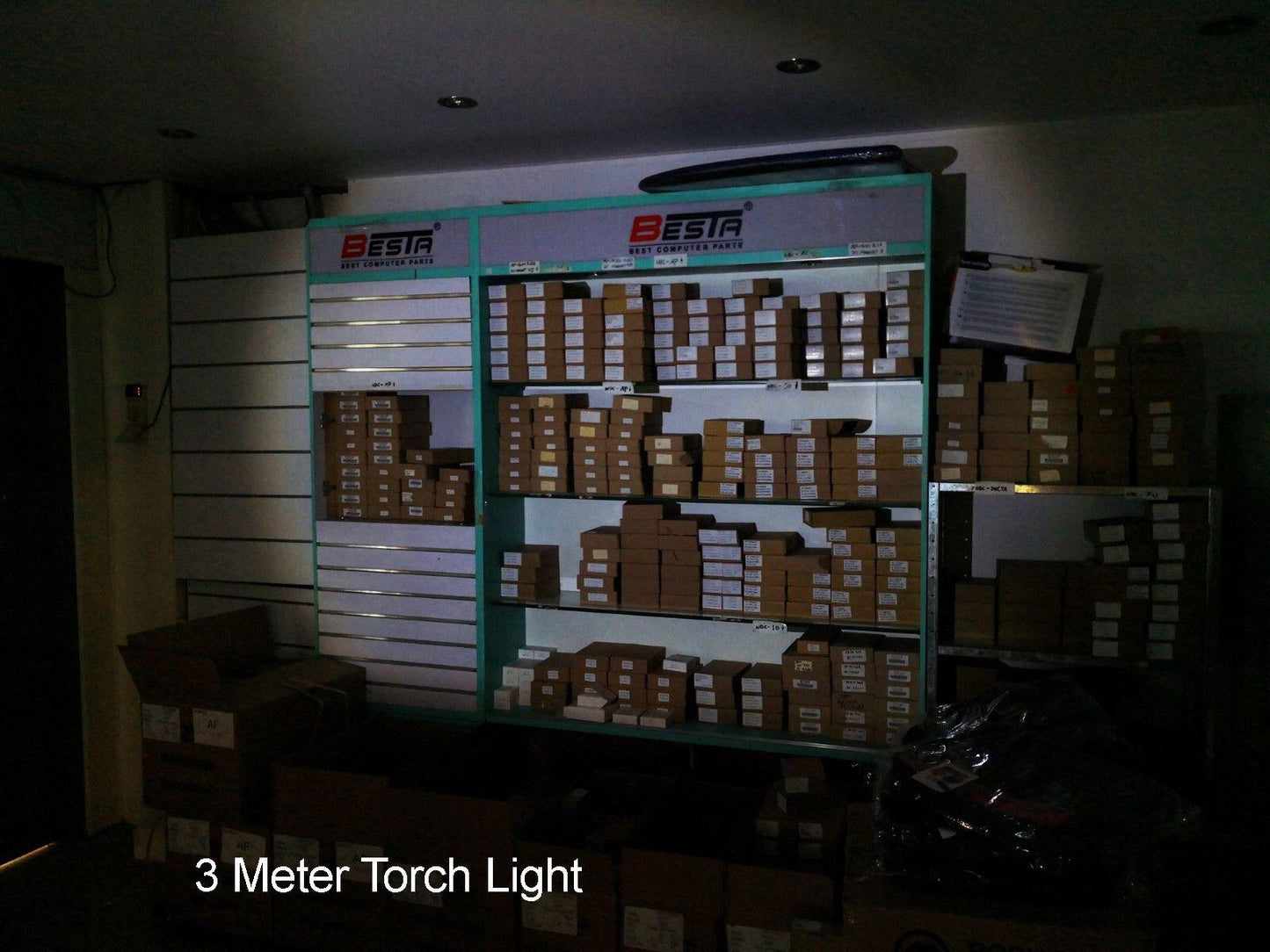 Focus Bright Flashlight Torch 1200LM with free AA battery outdoor camping - BESTA