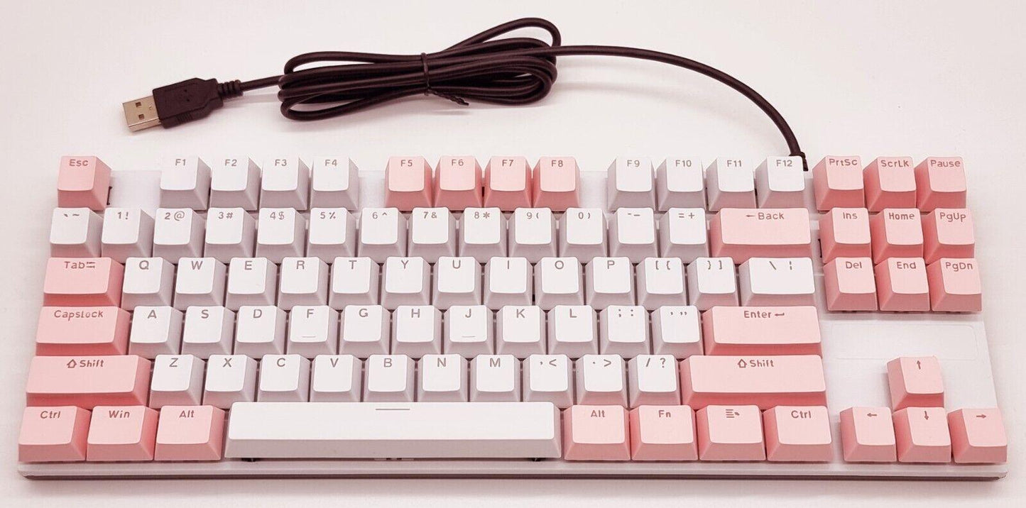 Wired True Mechanical Gaming Keyboard 87 Keys RGB Backlit For PC PS4 - BESTA