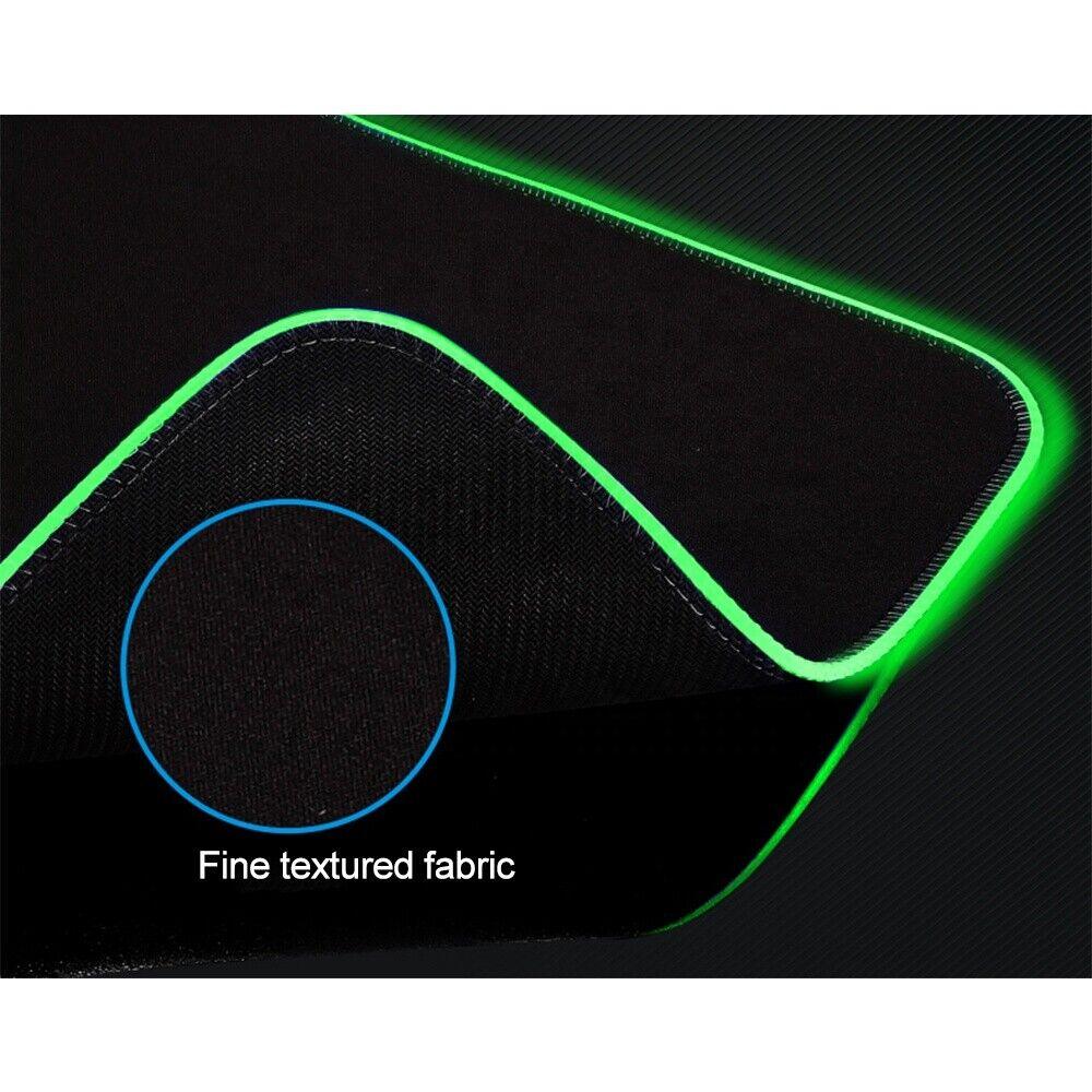 RGB LED Gaming Mousepad with Non-Slip Rubber Base for Laptop Desktop Gaming PC - BESTA