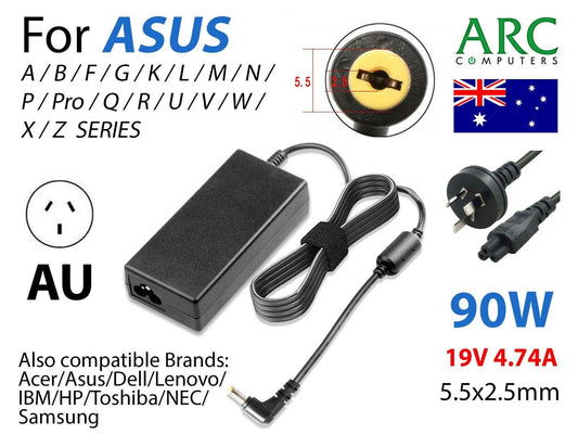 Laptop Power Adapter Charger For Asus N55E K52N P42 A52 Q550 R400 U30 X32 Series - BESTA