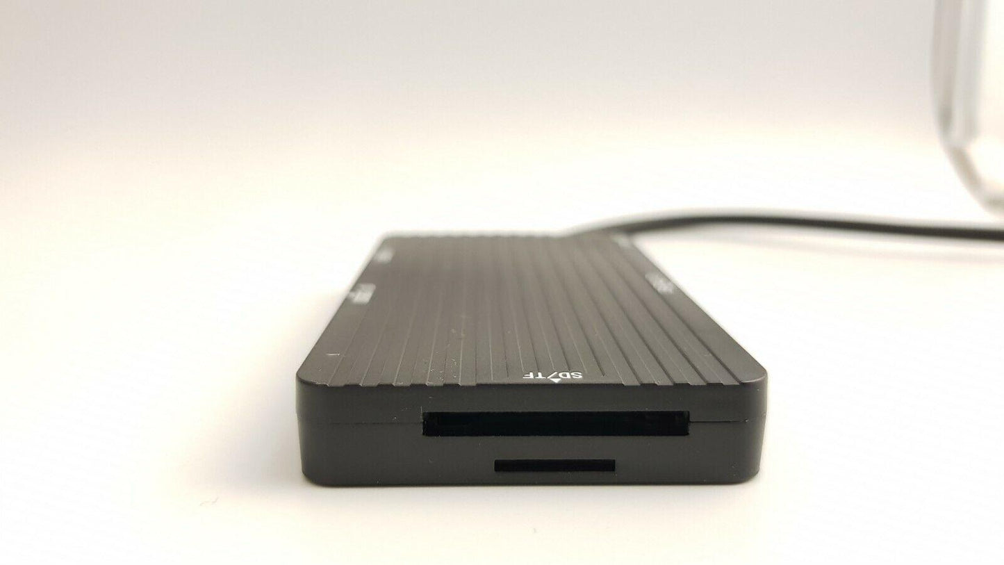 USB 3.1 Type-C To Dual USB 3.0 Ports Hub SD/TF SATA Card Reader All In One Combo - BESTA