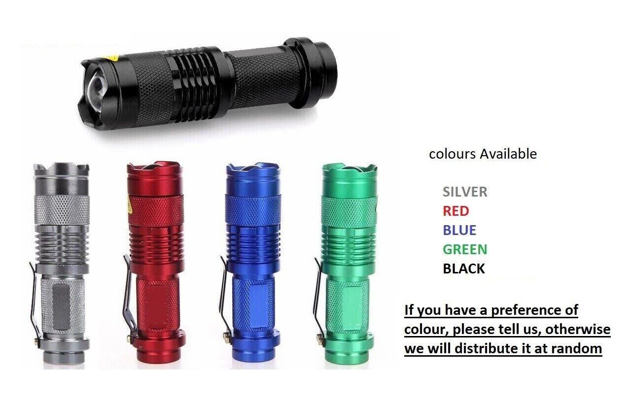 CREE Q5 LED Zoomable Focus Waterproof Flashlight Torch 1200LM w/ free AA battery - BESTA