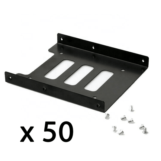 50 x BULK 2.5Inch To 3.5Inch SSD HDD Adapter Rack Mounting Bracket NC - BESTA