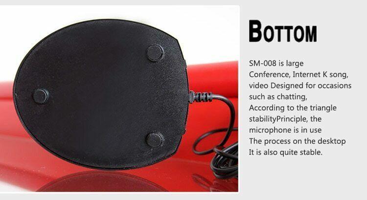 Somic Desktop Microphone 3.5mm Wired Plug and Play Speech Chat for Laptop PC - BESTA