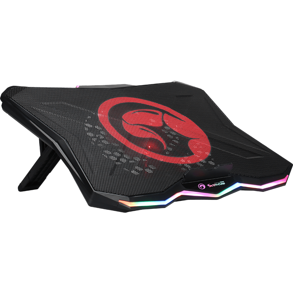 RGB LED Scorpion Gaming 17” LAPTOP COOLING PAD FAN STANDMARVO FN-40 - BESTA