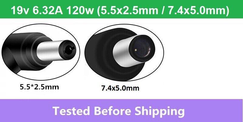 Gaming 19v 120w Laptop AC Adapter Charger for HP Toshiba Acer ASUS Lenovo Sony - BESTA