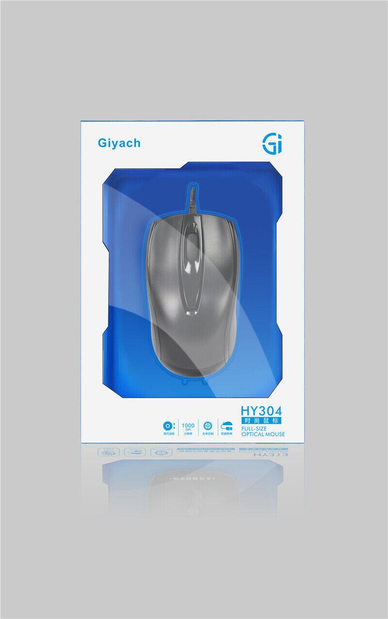 HY304 Laptop USB Wired Mouse Classic Business Office Home Optical Gaming Mouse - BESTA