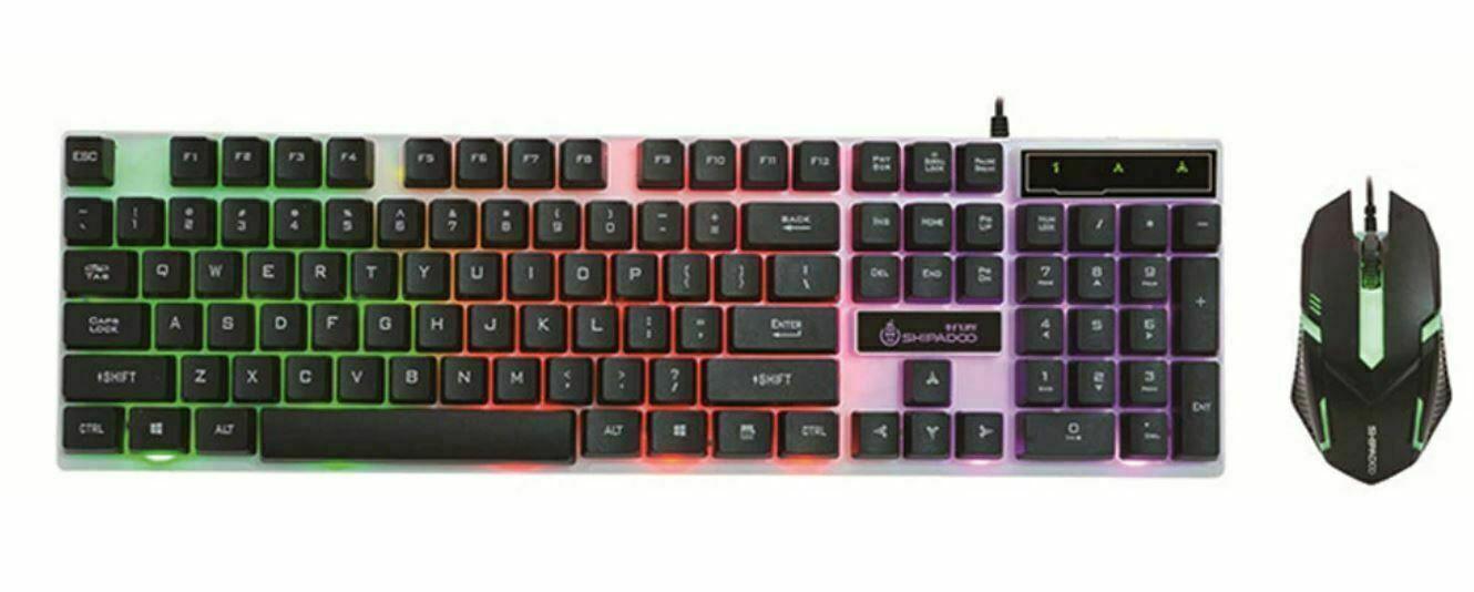 D280 Gaming Keyboard Backlit LED RGB Keycaps Illuminated Keyboard Similar Mechan - BESTA