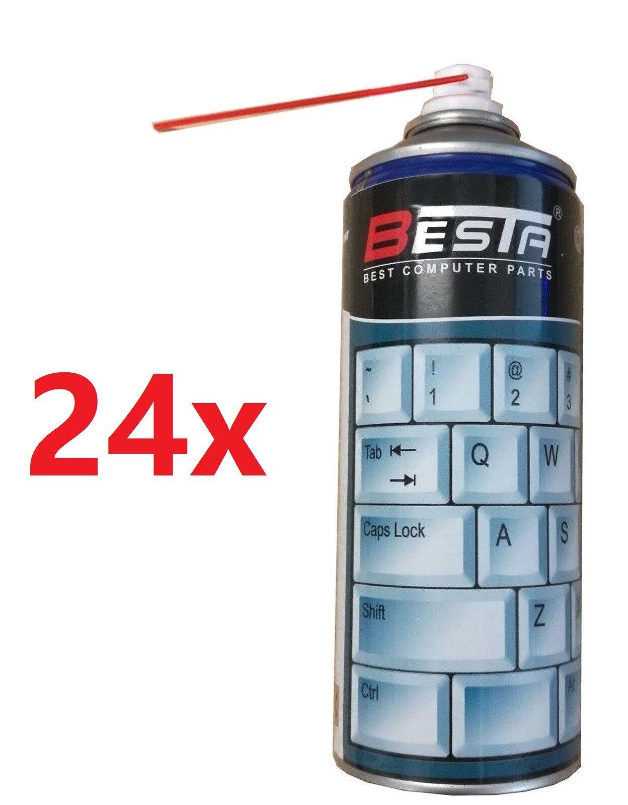 25x 50x 100x Wholesale Compressed Air Duster Can 400ml for Laptop PC Keyboard - BESTA