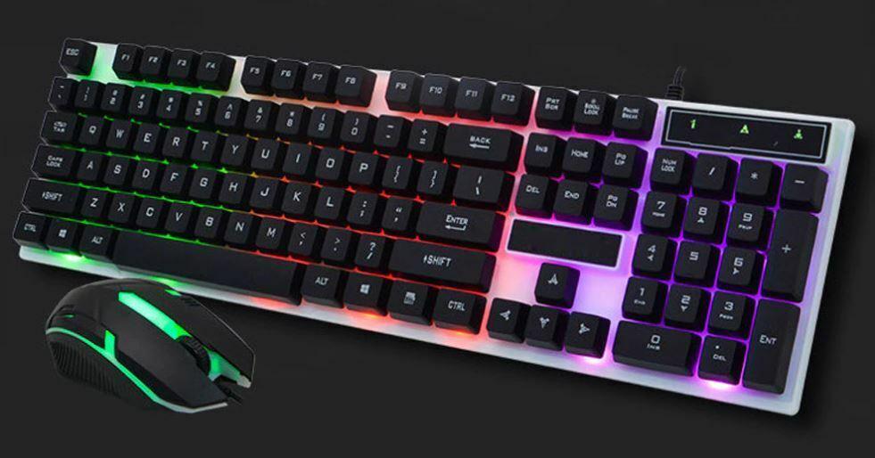 D280 Gaming Keyboard Backlit LED RGB Keycaps Illuminated Keyboard Similar Mechan - BESTA