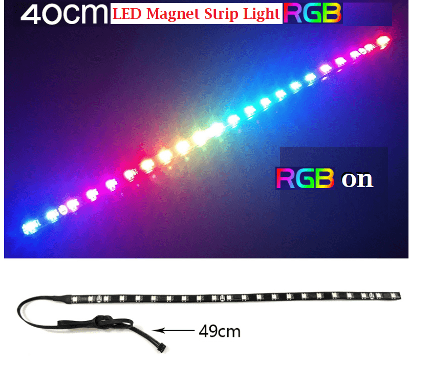 Coolmoon RGB Adjustable Quiet Case Fan 120mm LED Remote Control Strip Light - BESTA
