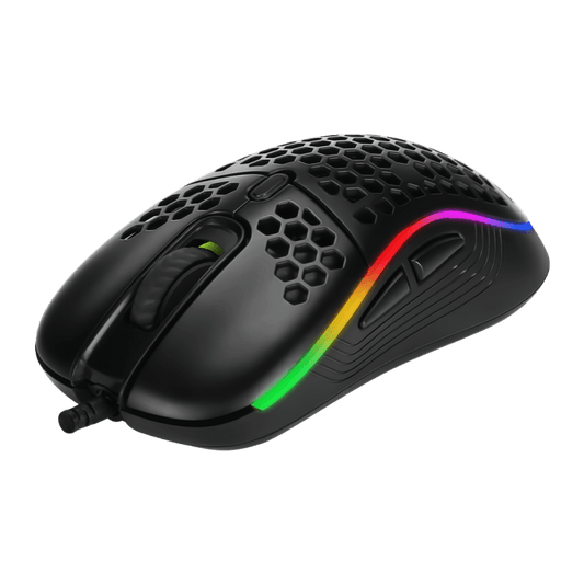 Superlight 80g RGB 4800 DPI USB Wired Gaming Mouse Buttons Optical Backlight - BESTA