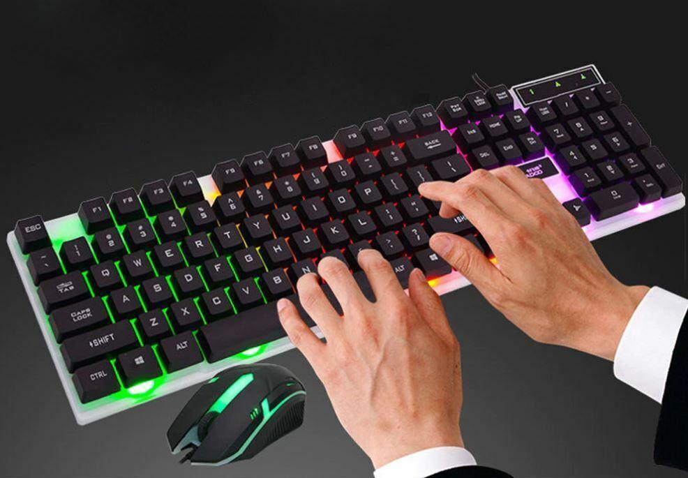 D280 Gaming Keyboard Backlit LED RGB Keycaps Illuminated Keyboard Similar Mechan - BESTA