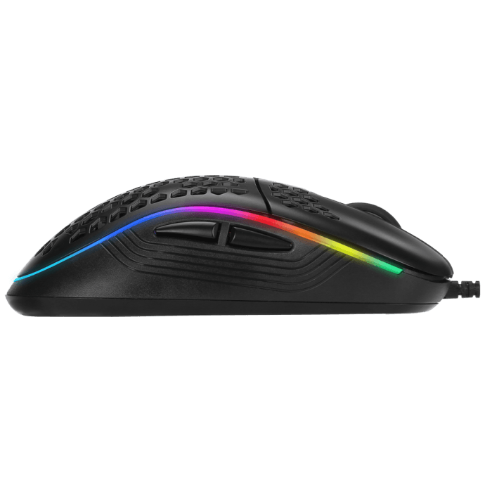 Superlight 80g RGB 4800 DPI USB Wired Gaming Mouse Buttons Optical Backlight - BESTA
