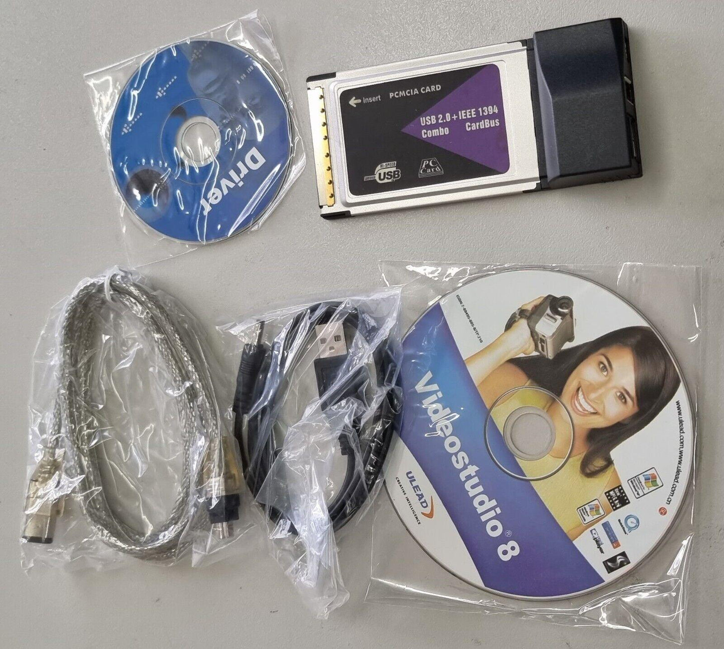 PCMCIA 32 bit USB 2.0 + Firewire IEEE 1394a 6pin and 4pin PC Card - BESTA