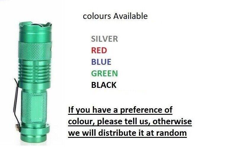 CREE Q5 LED Zoomable Focus Waterproof Flashlight Torch 1200LM w/ free AA battery - BESTA