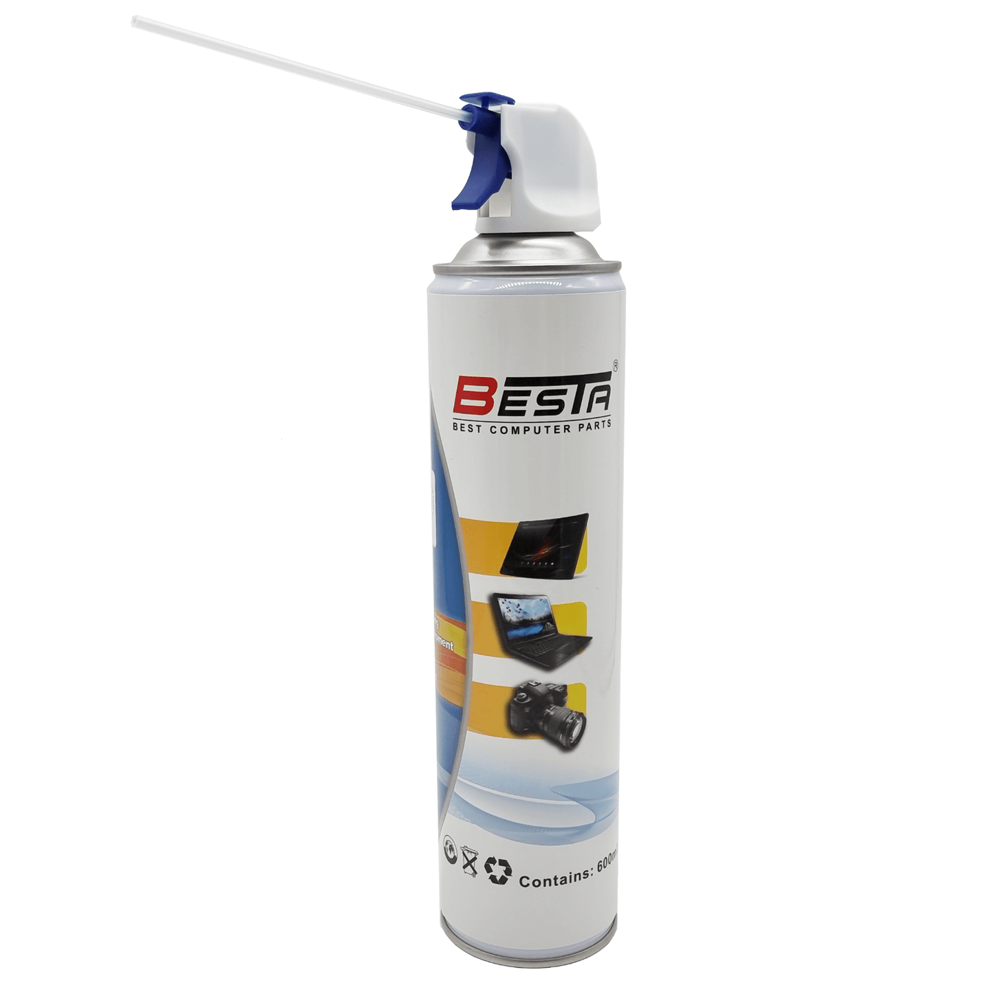 Wholesale Bulk Compressed Air Duster Can 600ml for Notebook Laptop PC Keyboard - BESTA