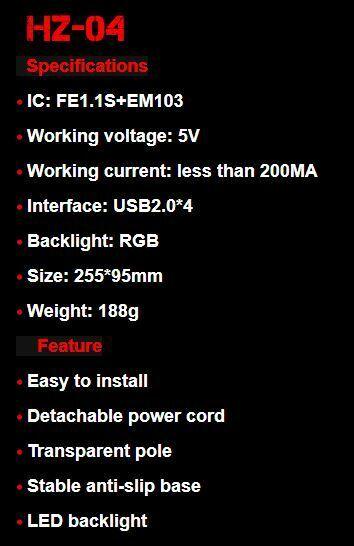 USB 3.0 4 Port Hub RGB Gaming Headset / Headphone Stand 300MB/s - BESTA