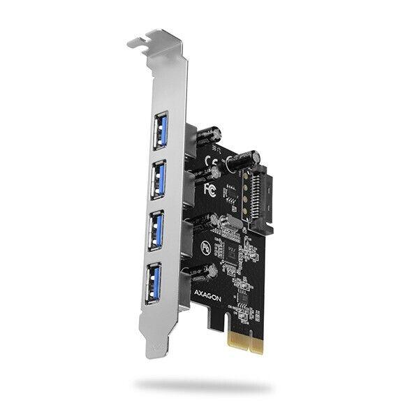 PCI Express PCIE to 4 ports USB 3.0 Card Adapter with UASP - SATA power - BESTA