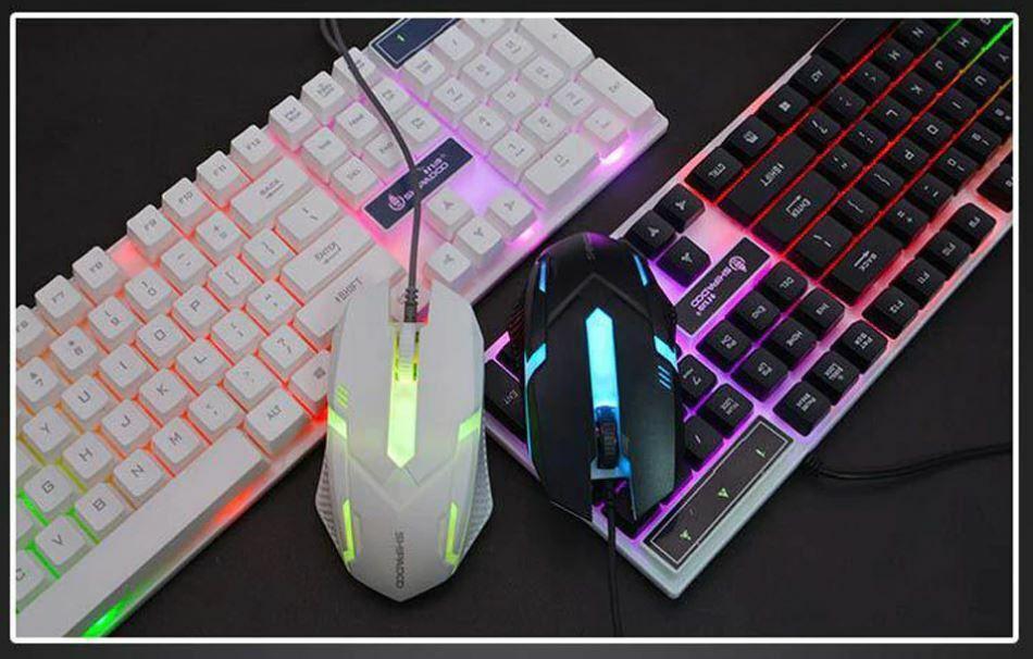 D280 Gaming Keyboard Backlit LED RGB Keycaps Illuminated Keyboard Similar Mechan - BESTA