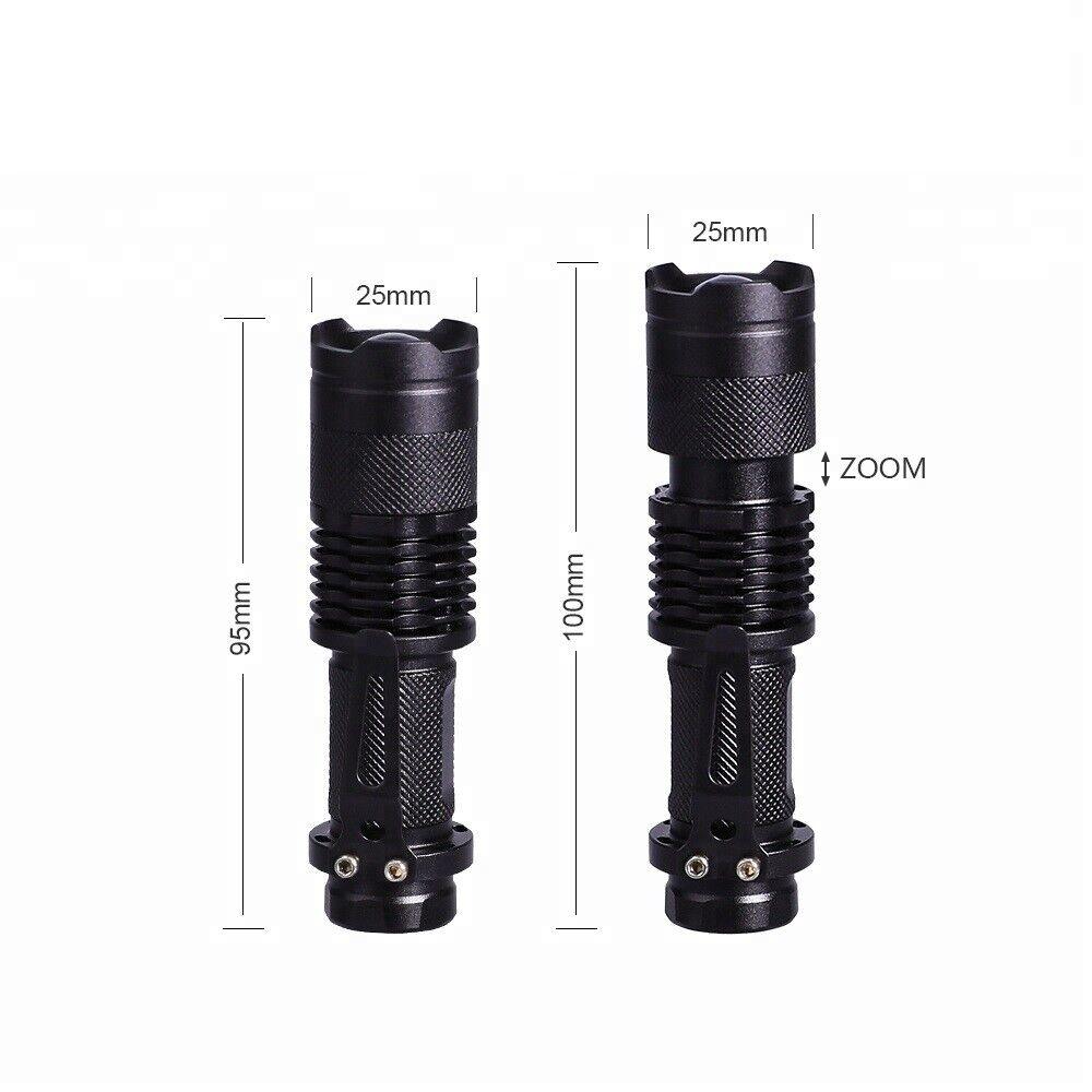 CREE Q5 LED Zoomable Focus Waterproof Flashlight Torch 1200LM w/ free AA battery - BESTA