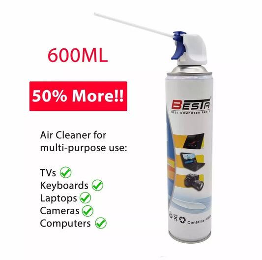 20x 40x 80x Wholesale Compressed Air Duster Can 600ml for Laptop PC Keyboard
